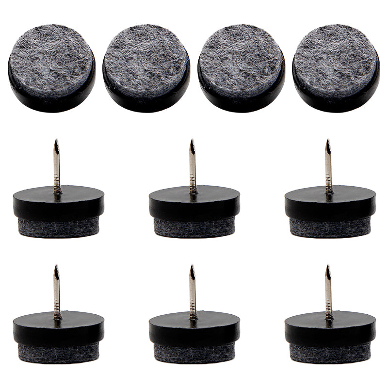 10Pcs Set 22mm Chair Table Furniture Leg Bottom Feet Pad Noise Reduction Floor Protector Nail 10Pcs Set 22mm Chair Table Furniture Leg Bottom Feet Pad Noise Reduction Floor Protector Nail